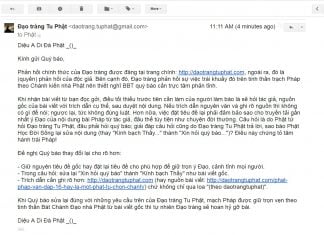 Phan hoi cua Dao trang Tu Phat